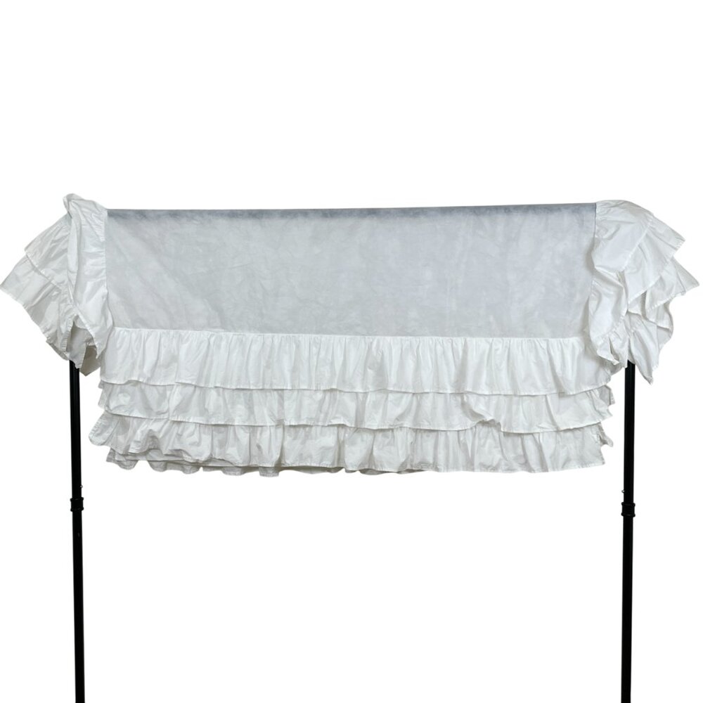 Cloud Island Target Tiered Ruffle Bed Skirt White Split Corners Bedroom Decor